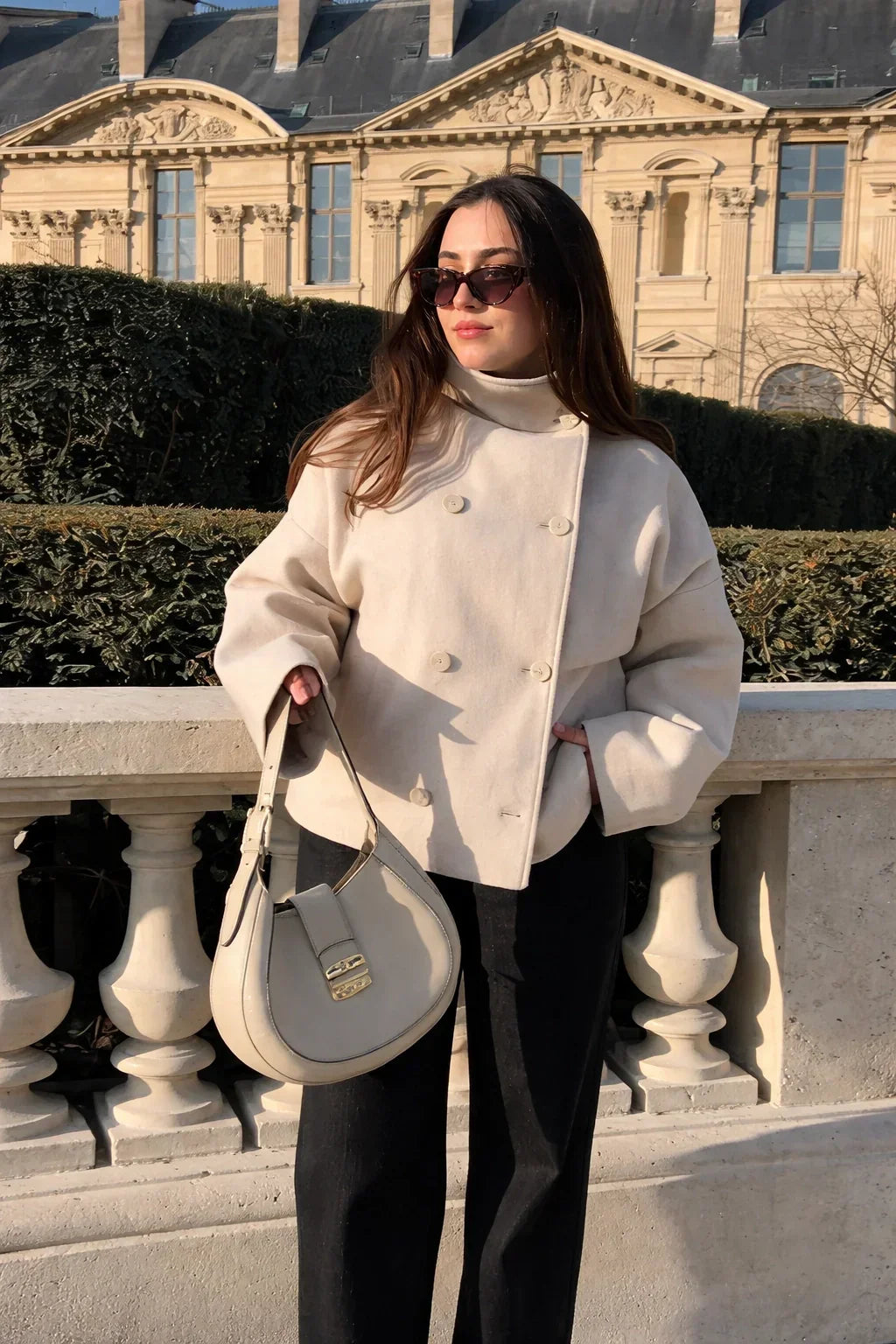 Alven Cropped Lapel Coat