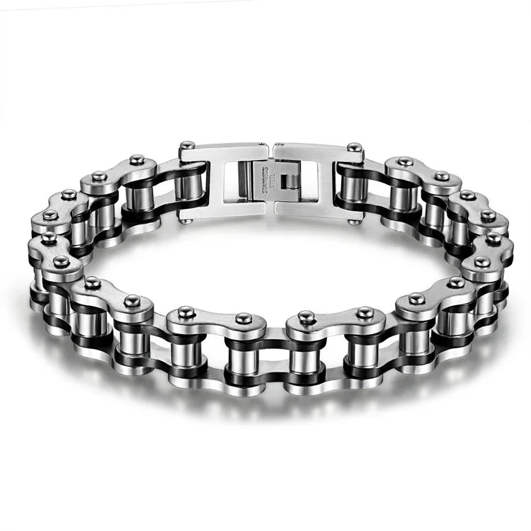 Steel Biker Chain Bracelet
