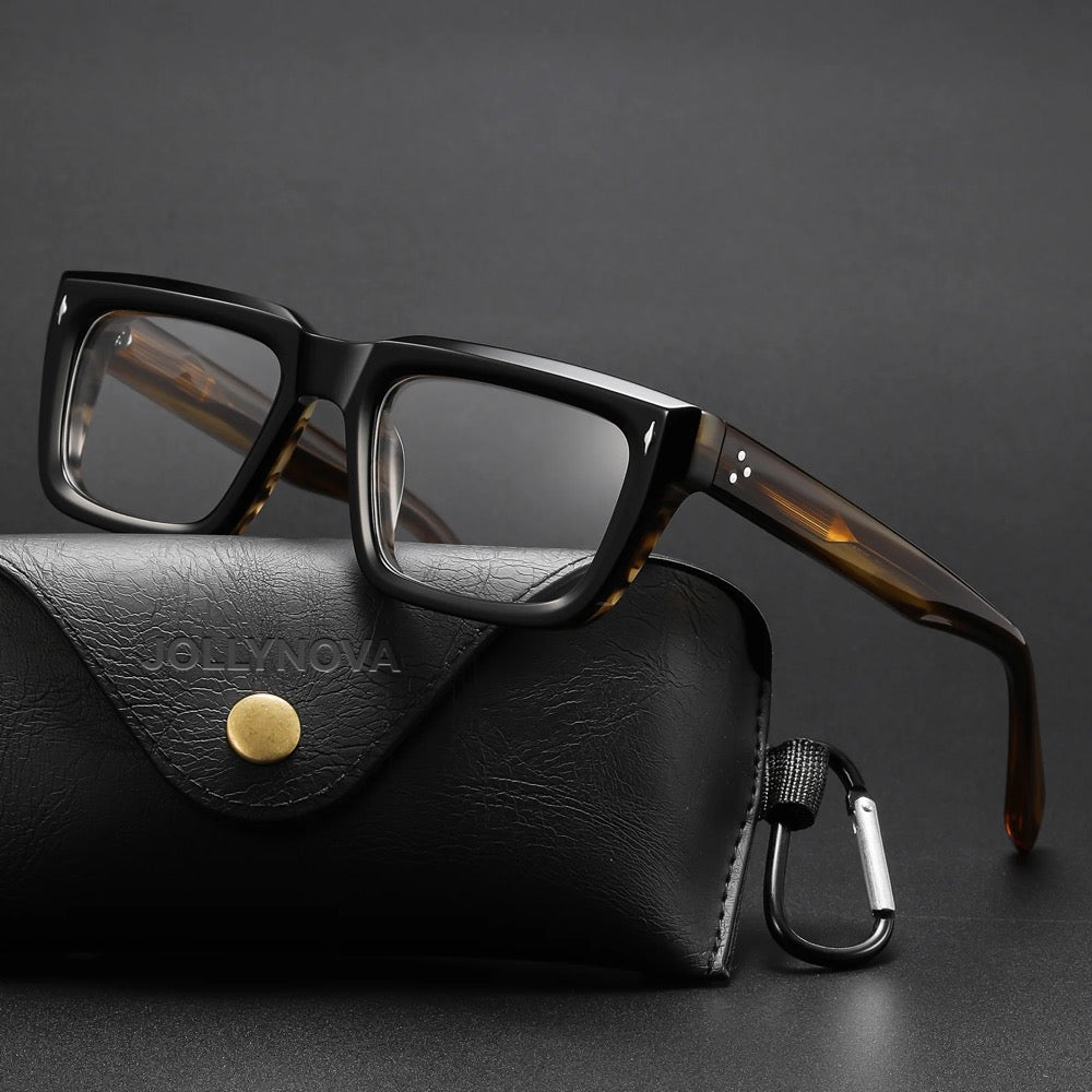 Thick Rectangular Acetate Eyeglasses