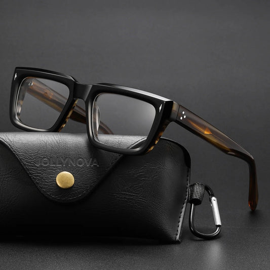 Thick Rectangular Acetate Eyeglasses