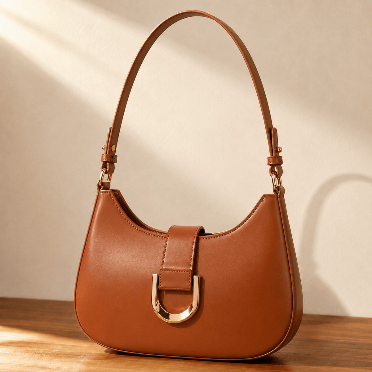 Leather Dumpling Crossbody Bag