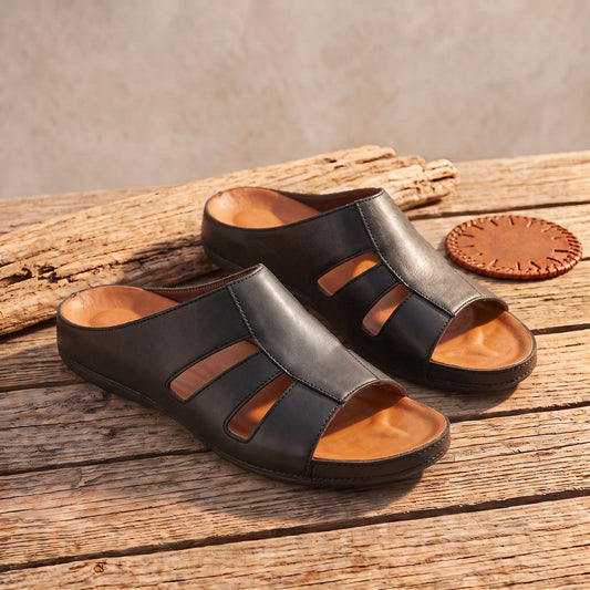 Handmade Leather Peep-Toe