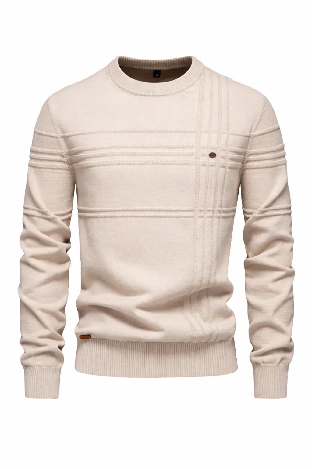 Striped Cotton Crewneck Sweater
