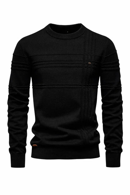 Striped Cotton Crewneck Sweater