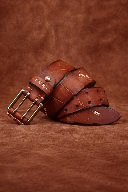 Genuine Leather Tactical Belt