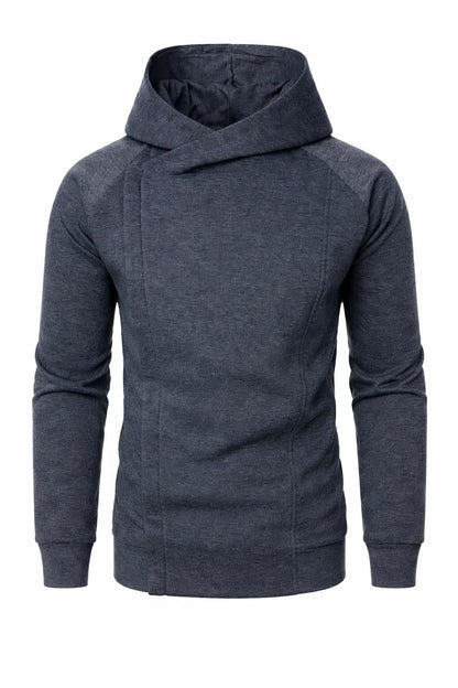 Hooded Side Zip Sweatshirt