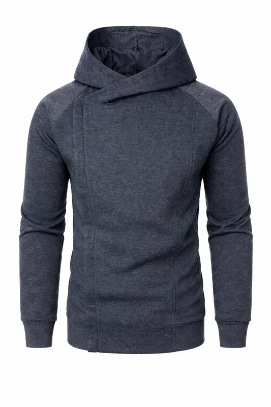 Hooded Side Zip Sweatshirt