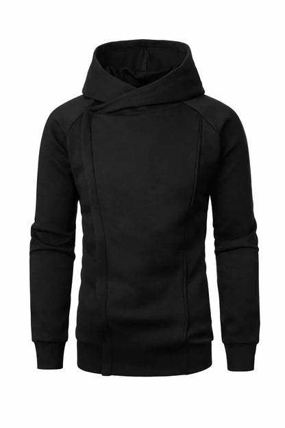 Hooded Side Zip Sweatshirt