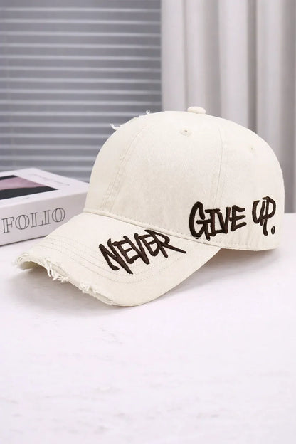 Embroidered Denim Baseball Cap