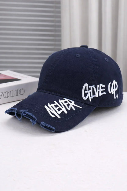 Embroidered Denim Baseball Cap