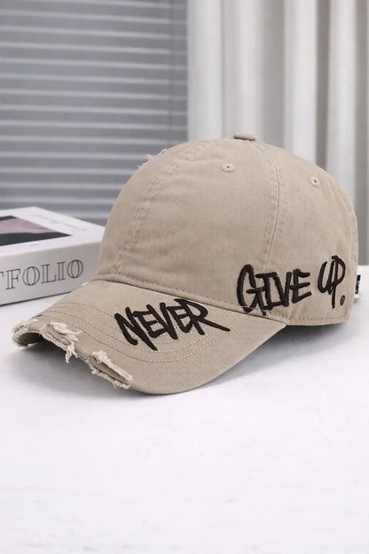 Embroidered Denim Baseball Cap