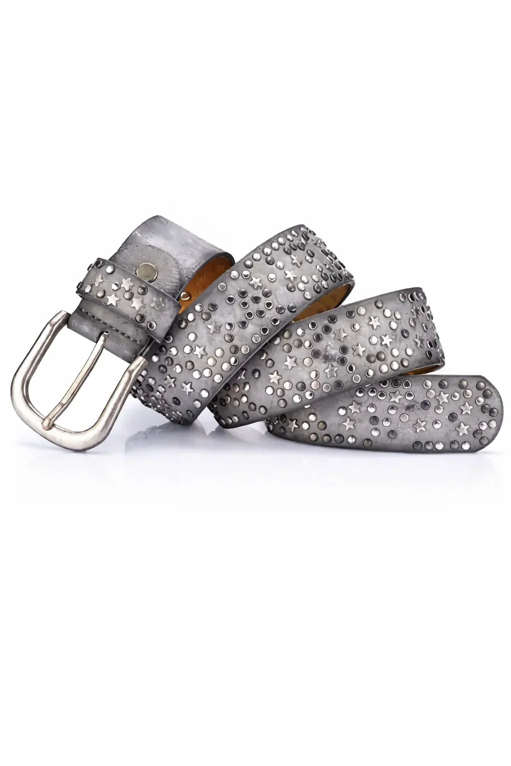Vintage Star Rivet Leather Belt