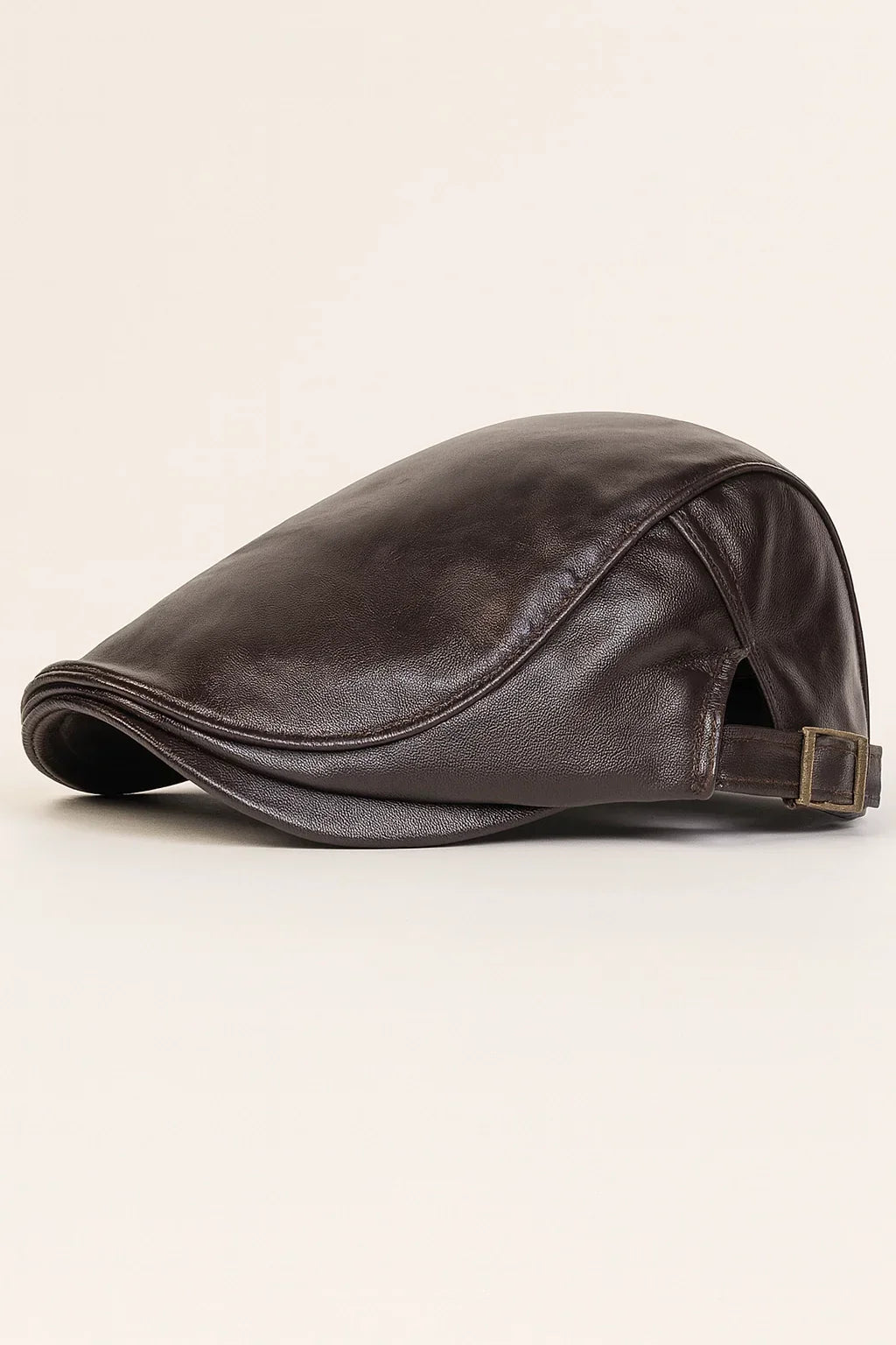 Men’s Leather Newsboy Cap