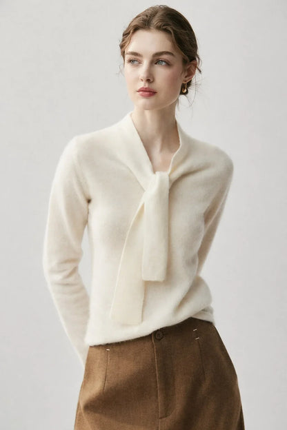 Ribbon Cashmere Sweater
