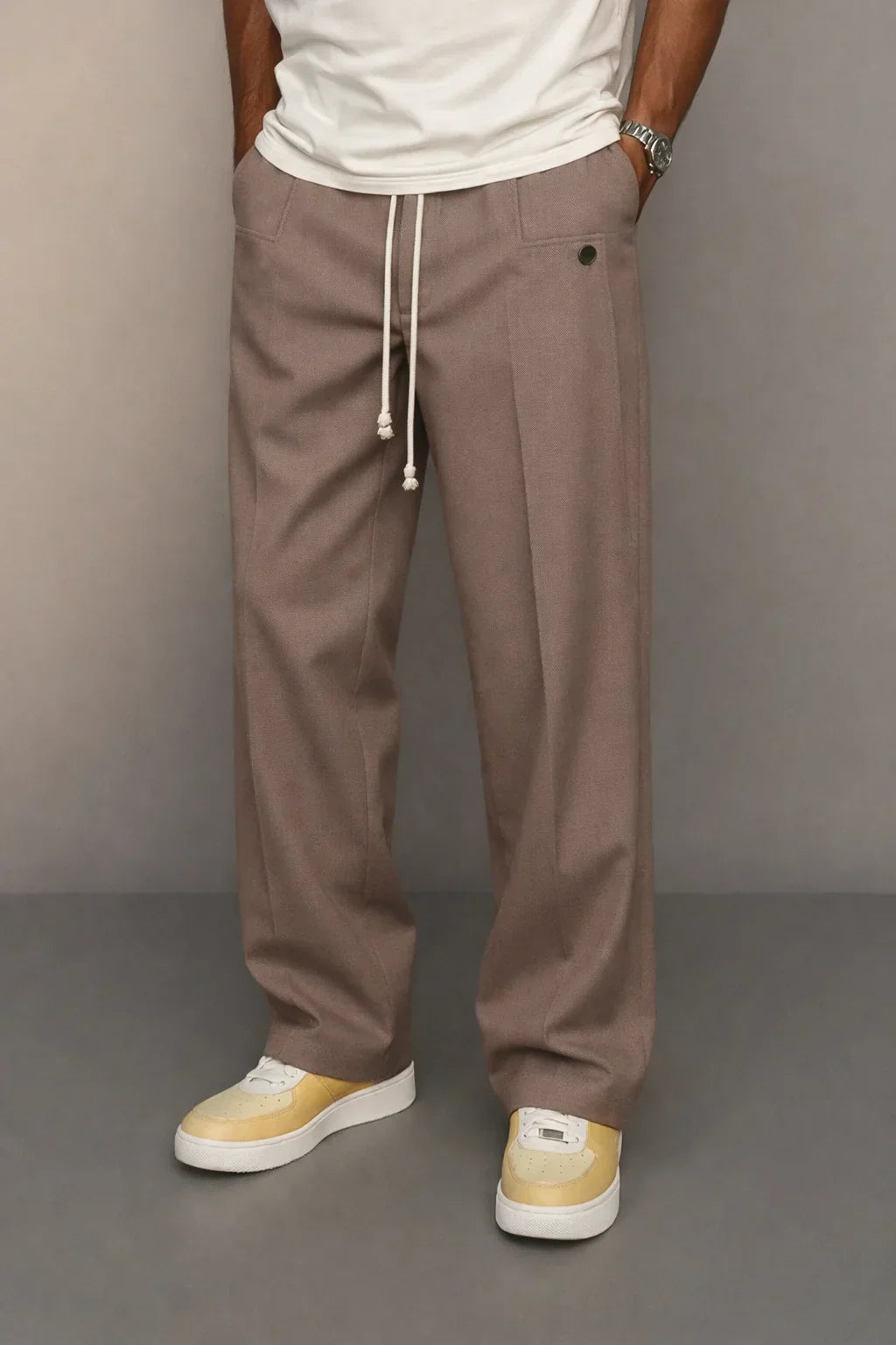 UrbanEase Straight Trousers