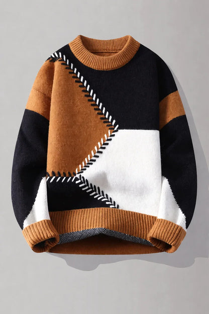 VividPatch Knit Pullover