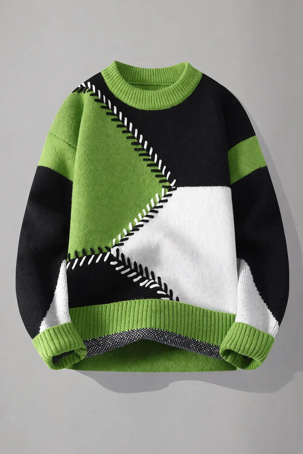 VividPatch Knit Pullover