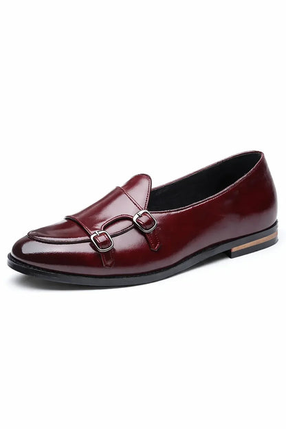Double Monk Loafer Shoes