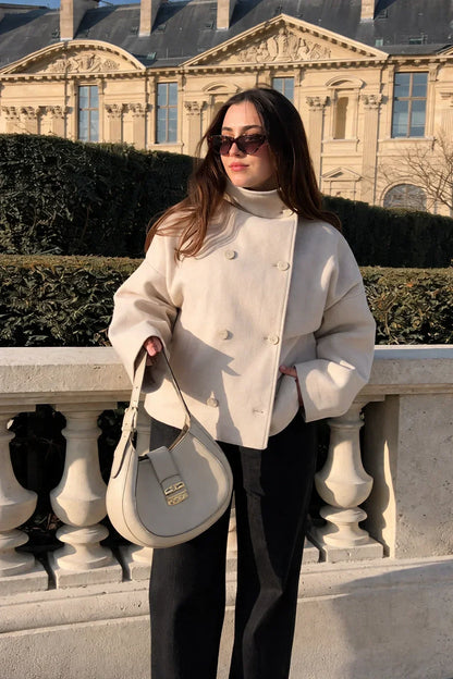 Alven Cropped Lapel Coat