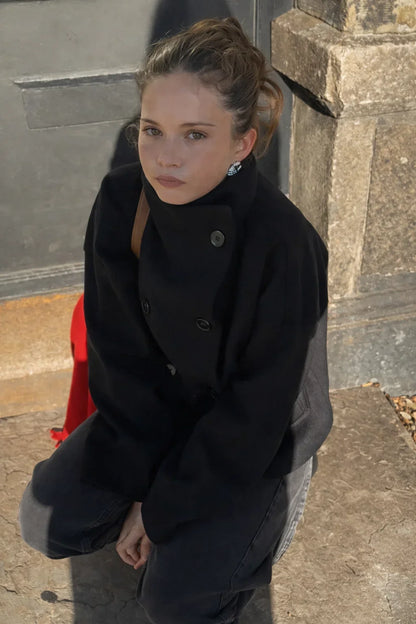 Alven Cropped Lapel Coat