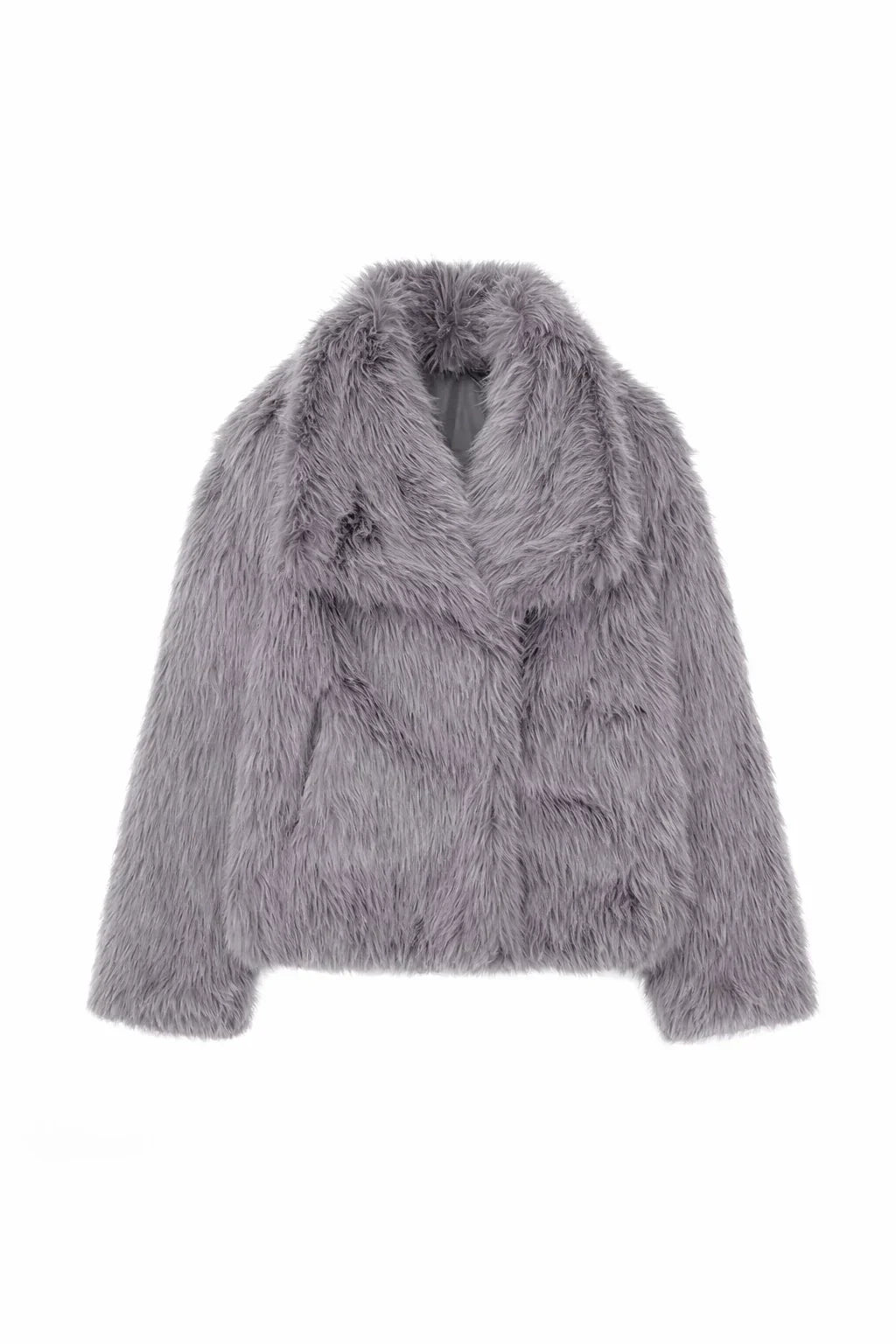 Cropped Faux Fur Jacket