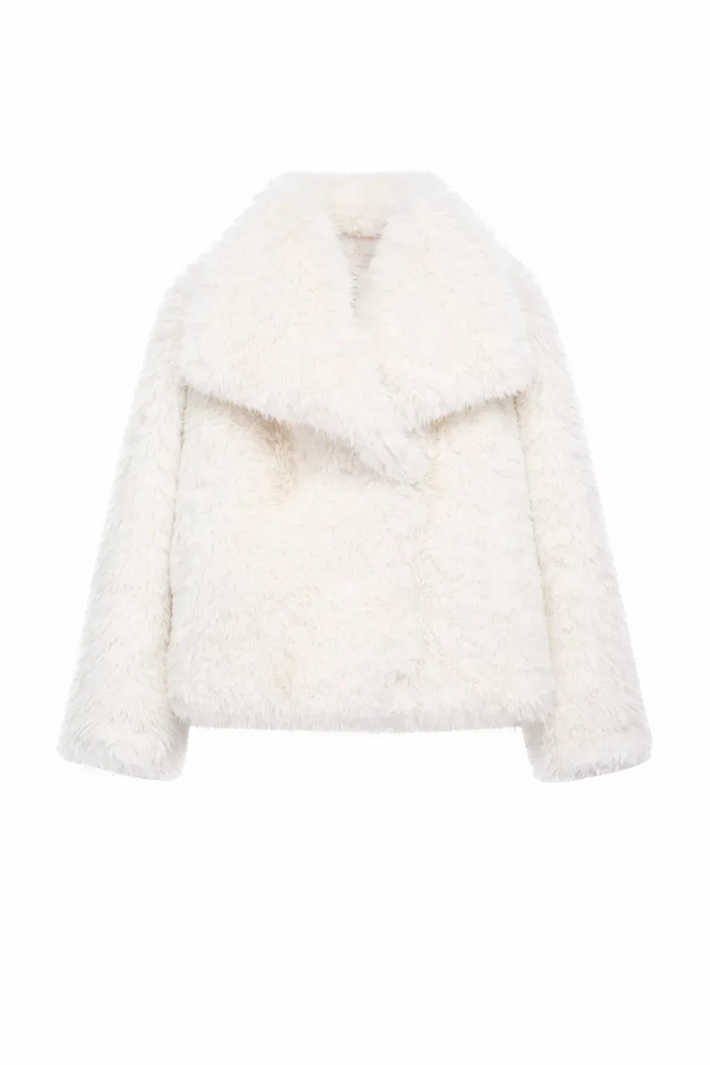 Cropped Faux Fur Jacket