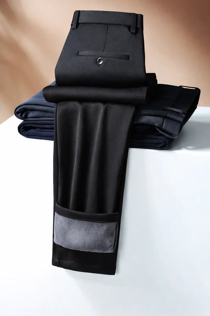 Fleece Slim Straight Trousers