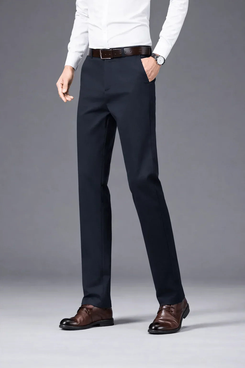 Fleece Slim Straight Trousers