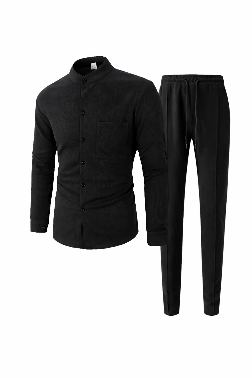 Waffle Knit Casual Suit