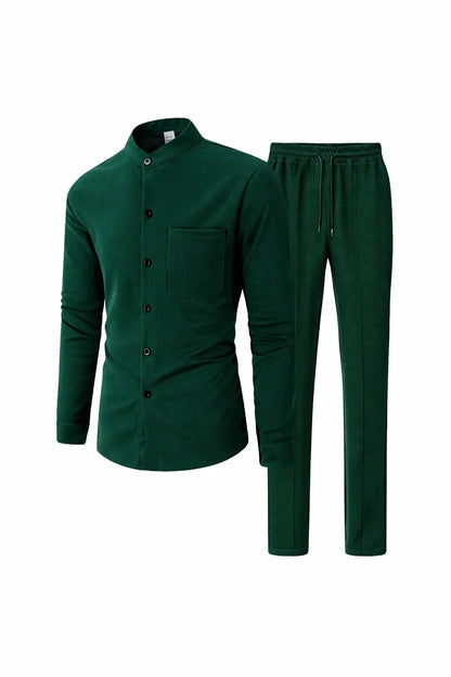 Waffle Knit Casual Suit