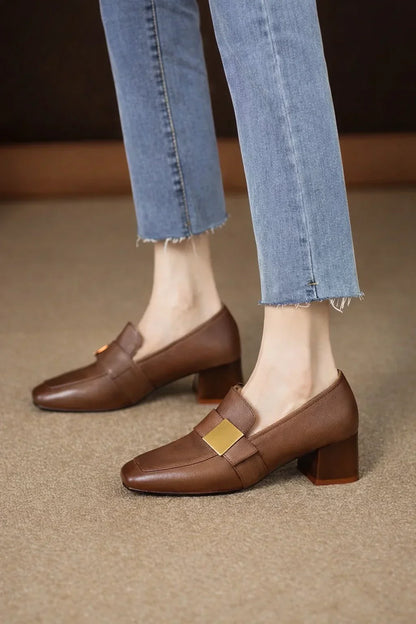 Thick Heel Mary Jean Shoes