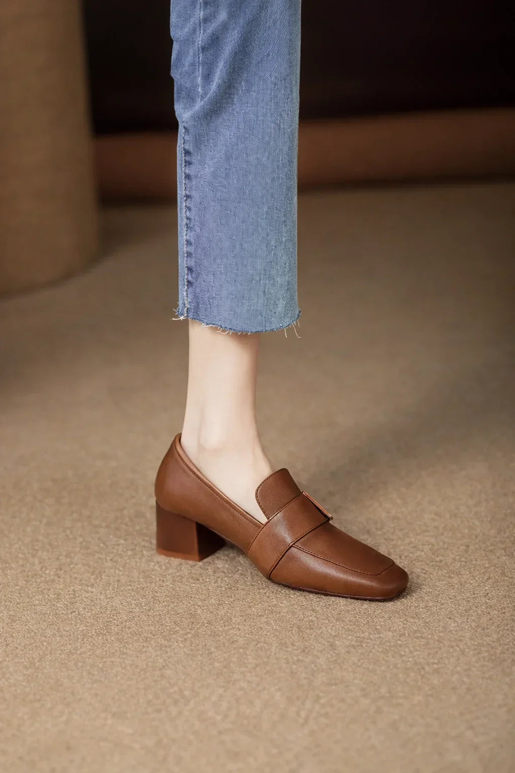 Thick Heel Mary Jean Shoes