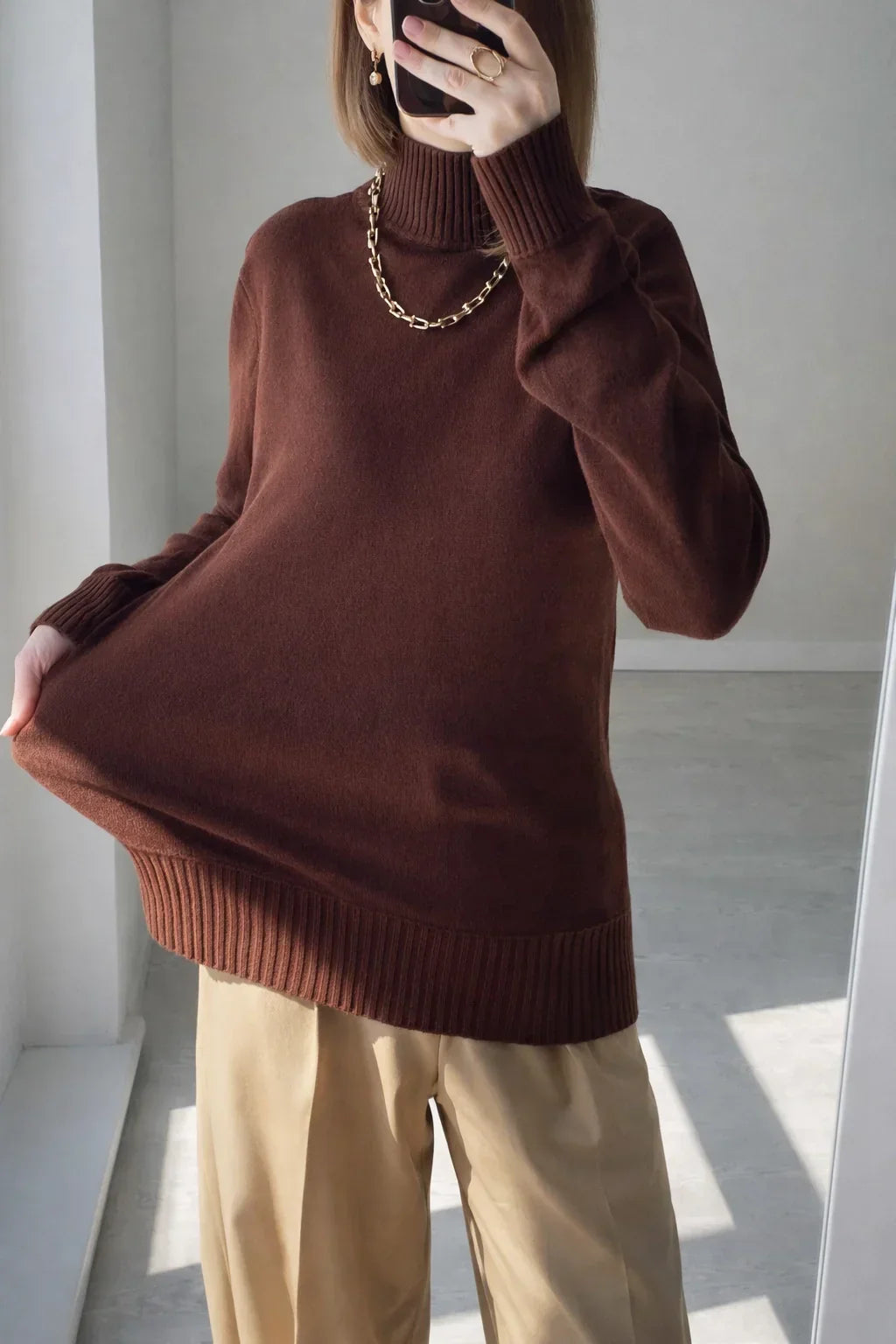 Women Turtleneck Sweater