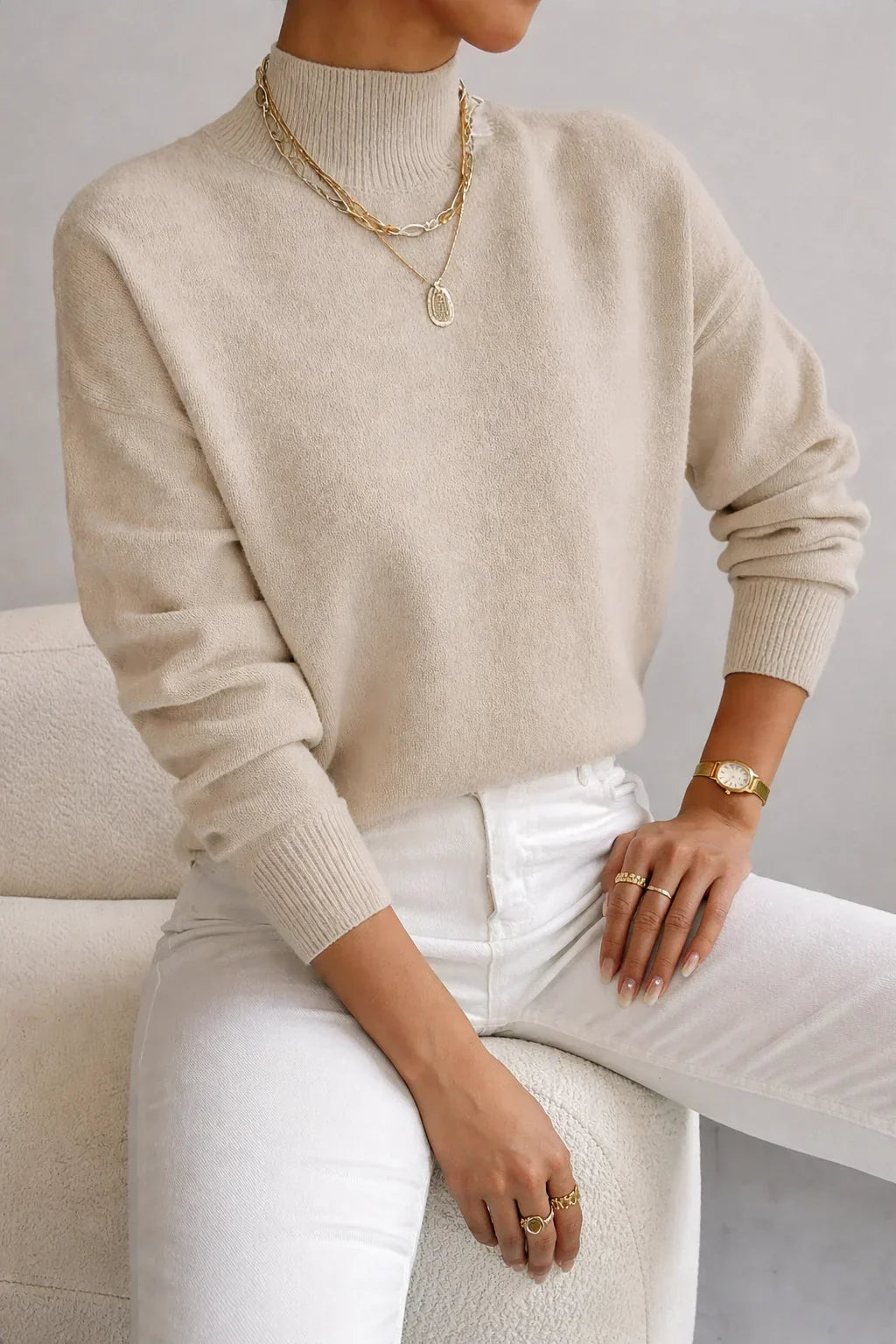 Women Turtleneck Sweater