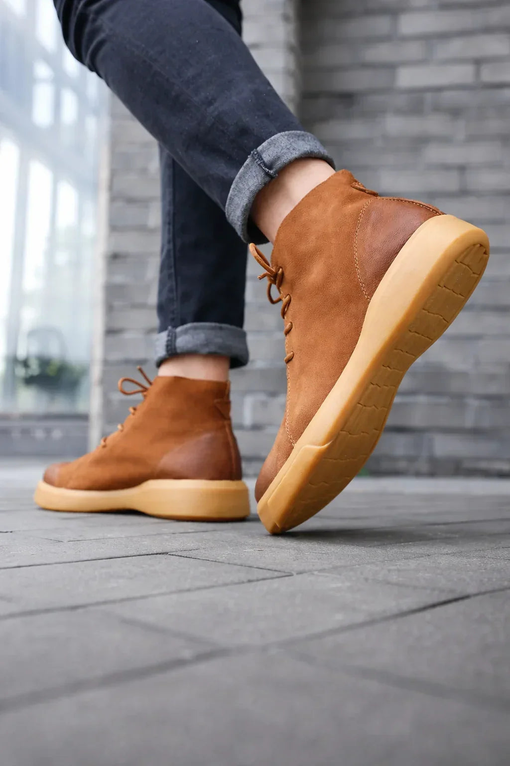 Breathable Leather Sneakers