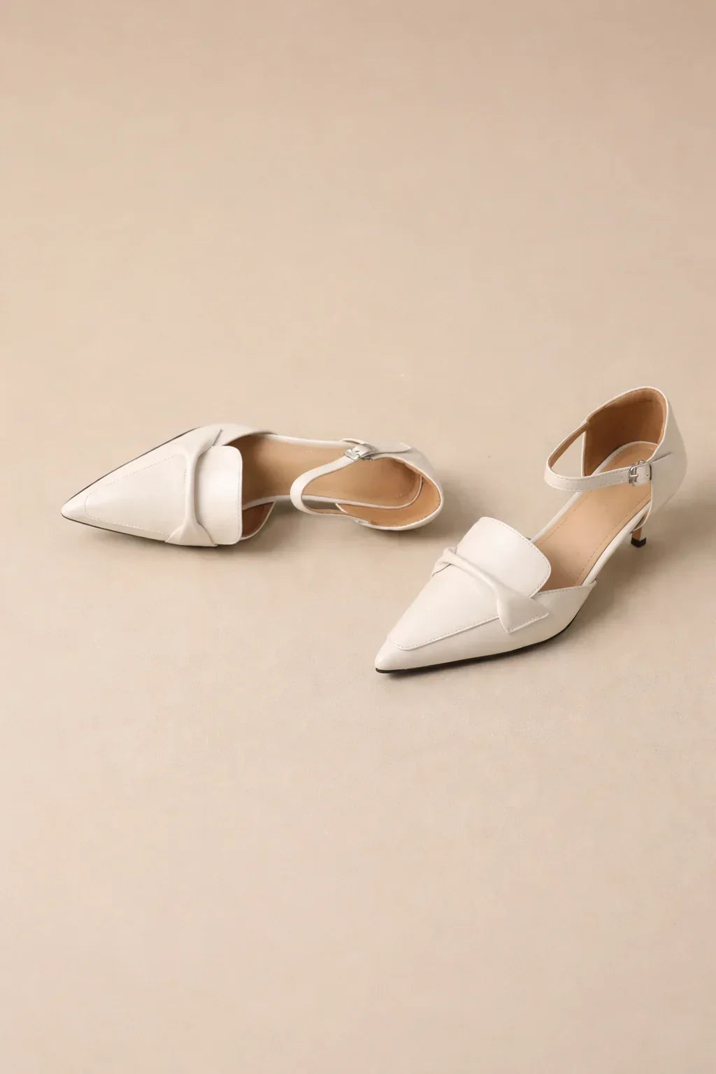 Cowhide Pointed Sandals