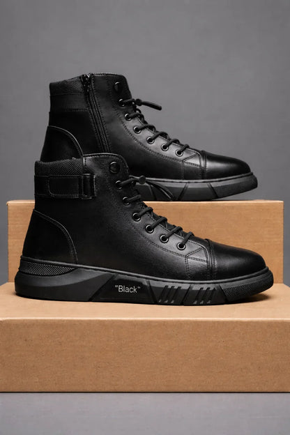 Leather Martin Boots