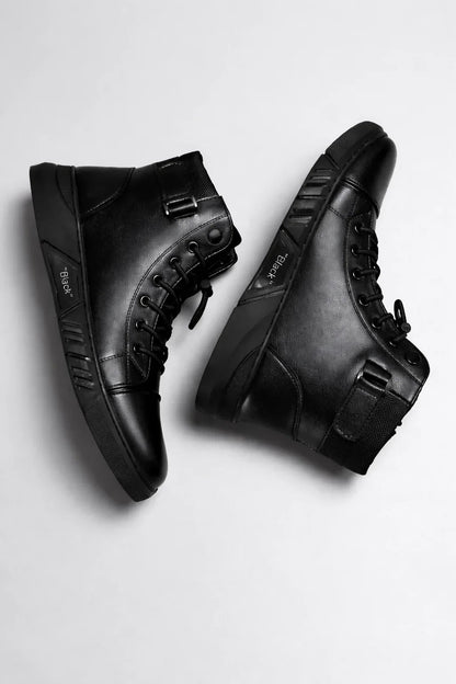 Leather Martin Boots