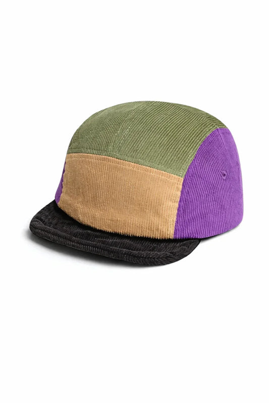Retro Corduroy Panel Cap