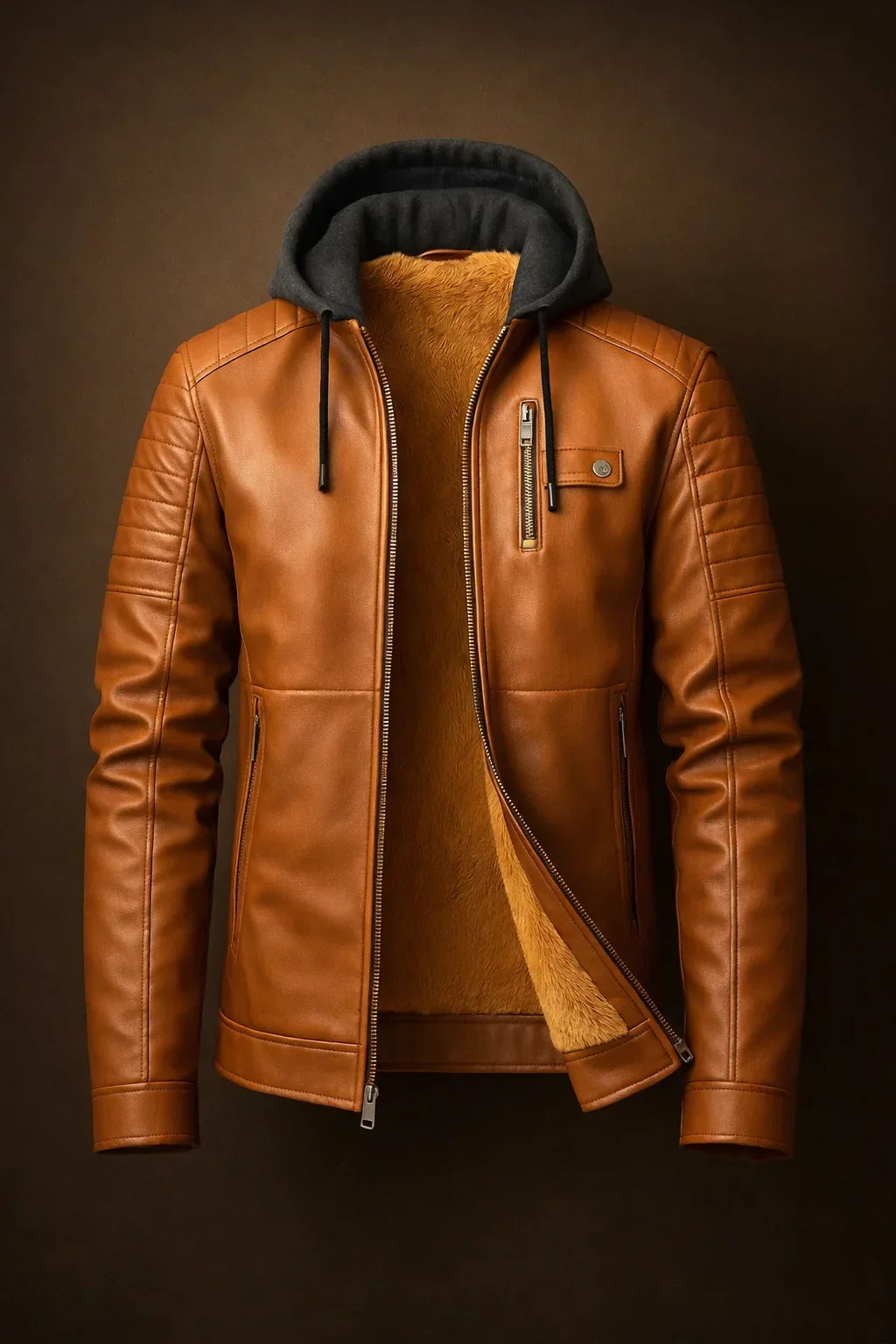 Men’s PU Biker Jacket