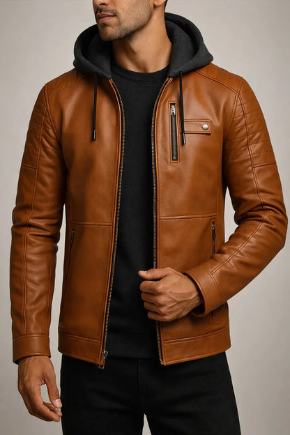 Men’s PU Biker Jacket
