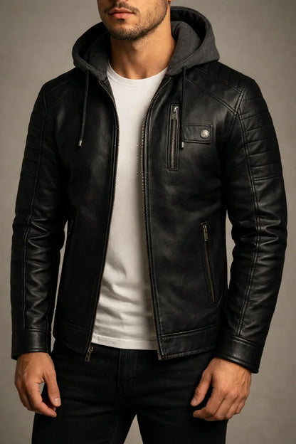 Men’s PU Biker Jacket