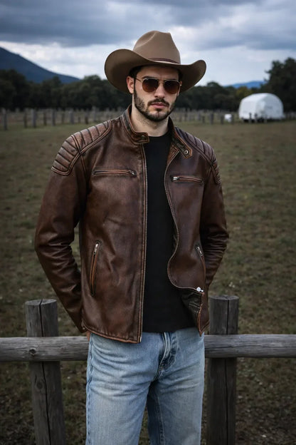 Cowhide Leather Jacket