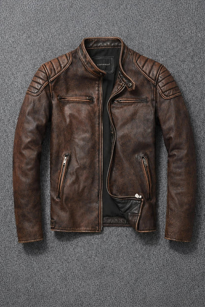 Cowhide Leather Jacket