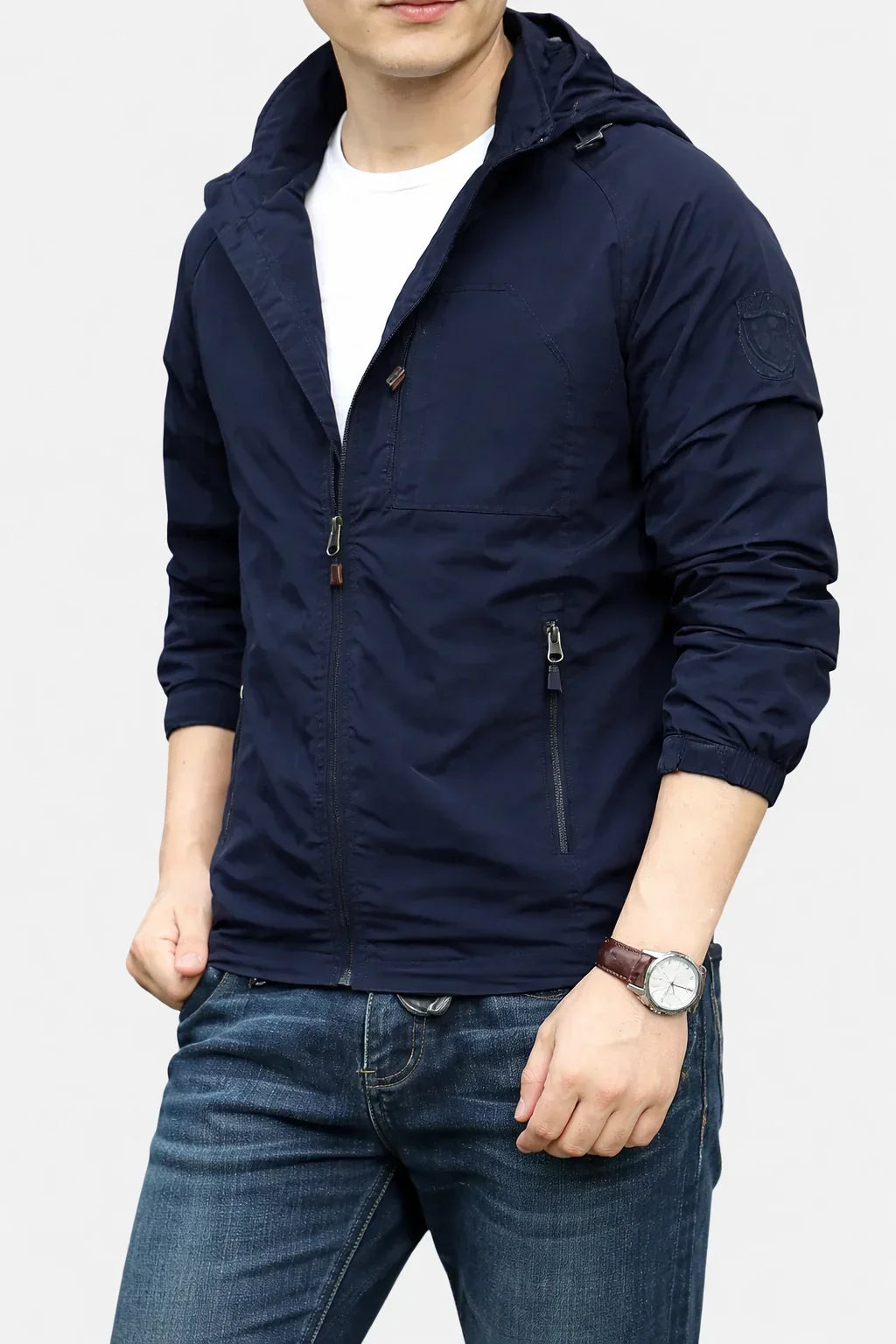 Hooded Windbreaker Jacket