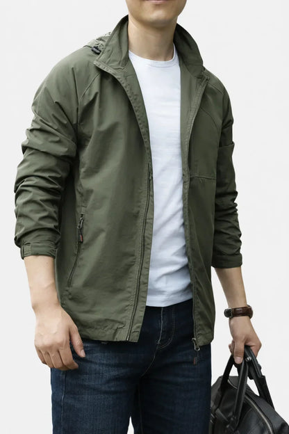 Hooded Windbreaker Jacket