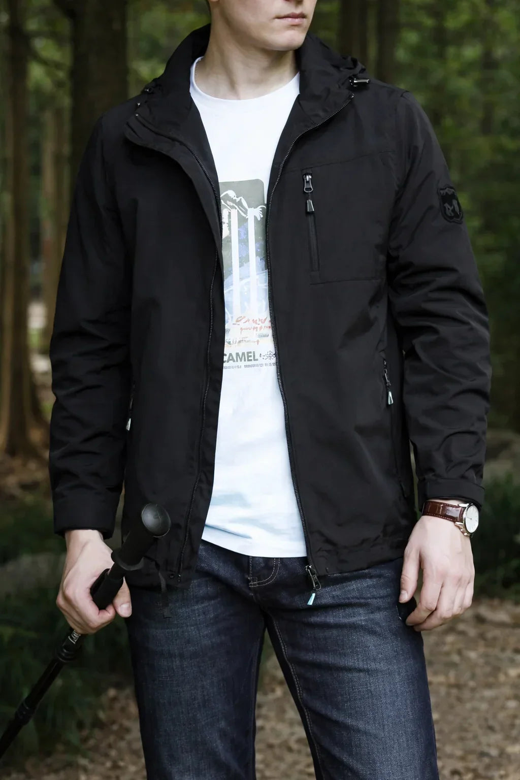 Hooded Windbreaker Jacket
