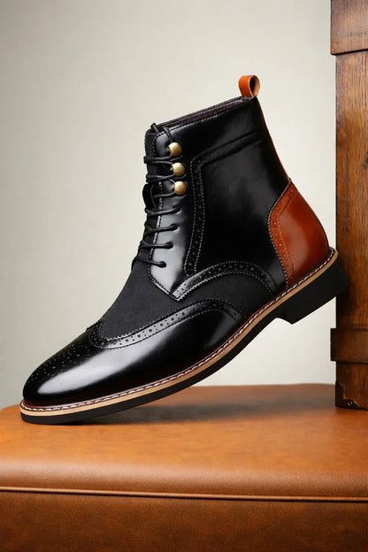 British Brogue Ankle Boots