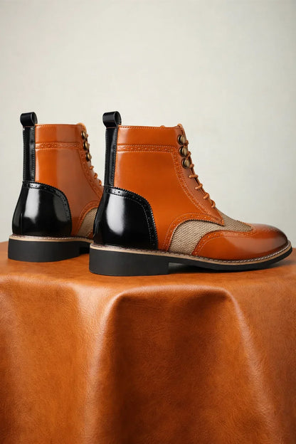 British Brogue Ankle Boots