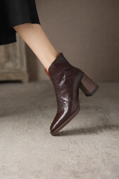 Square Head V Notch Heels